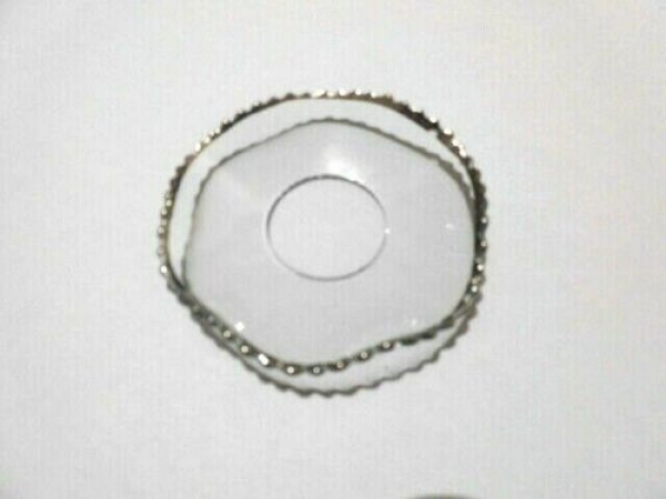 Drip catcher Classic Line - wavy, toothed Platinum rim